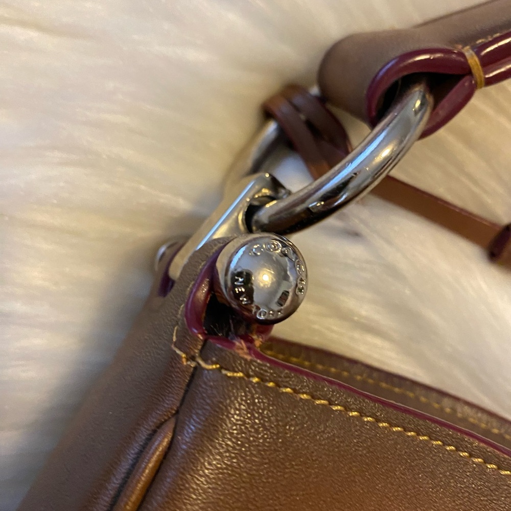 Coach Nomad hobo bag brown leather - Picture 6 of 11